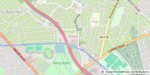 Map of Birmingham, West Midlands