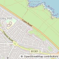 Map of South Shields, Tyne and Wear