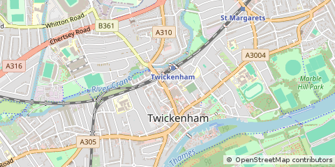 Map of Twickenham