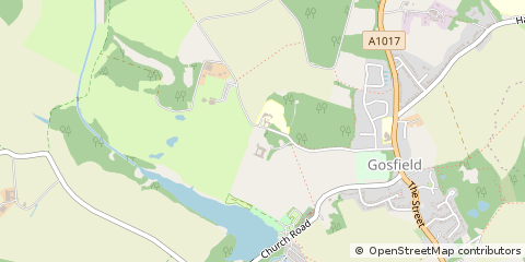 Map of Halstead, Essex