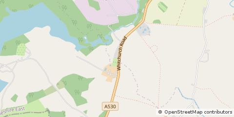 Map of Whitchurch, Shropshire