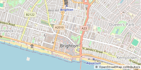 Map of Brighton, East Sussex