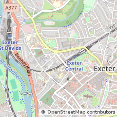 Map of Exeter, Devon