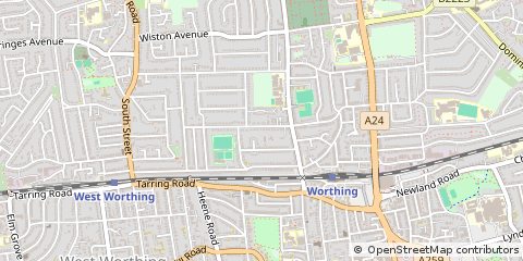 Map of Worthing