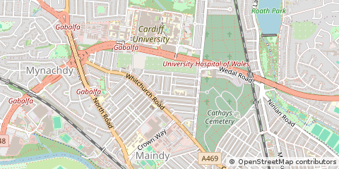 Map of Cardiff