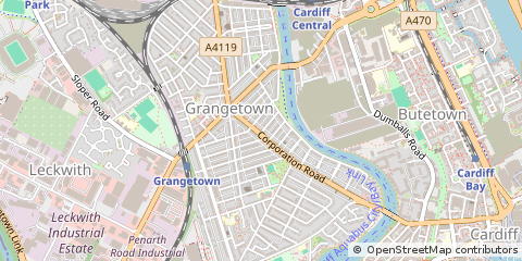 Map of Cardiff