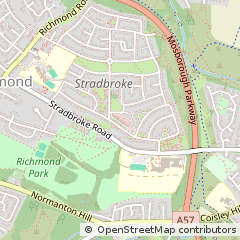 Map of Sheffield, South Yorkshire