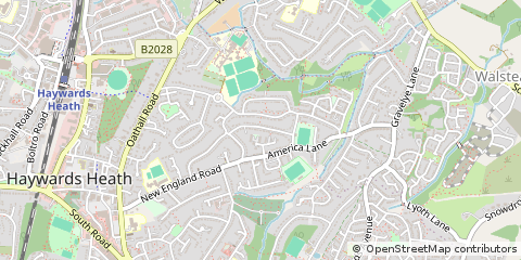 Map of Haywards Heath, West Sussex