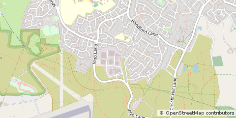 Map of Yateley, Hampshire
