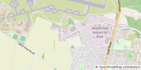 Map of Mildenhall, Suffolk