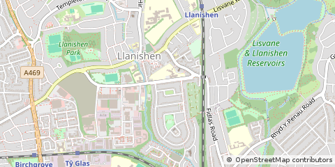 Map of Cardiff
