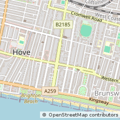 Map of Hove, East Sussex