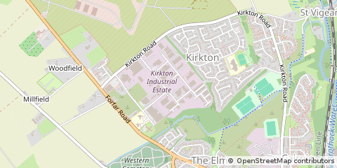 Map of Arbroath, Angus