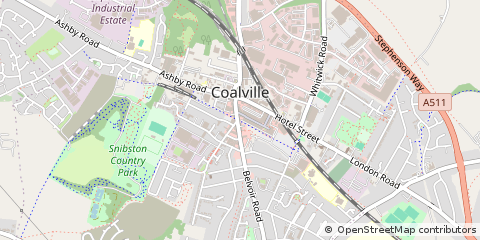 Map of Coalville