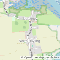 Map of Hayling Island, Hampshire