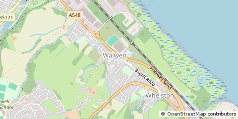 Map of Flintshire