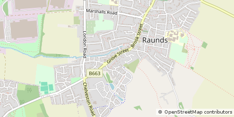 Map of Raunds