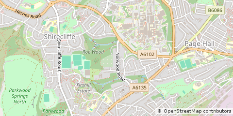 Map of Sheffield