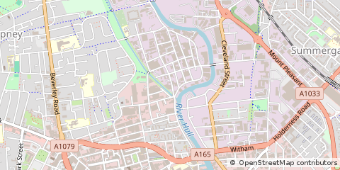 Map of Hull, East Yorkshire