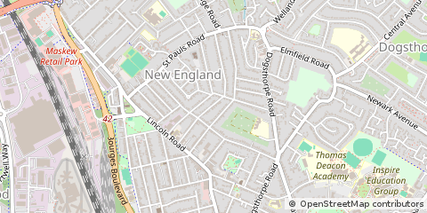 Map of Peterborough