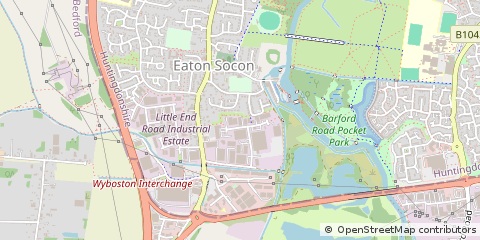 Map of ST Neots, Cambridgeshire