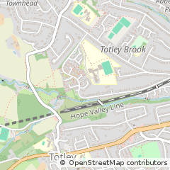 Map of Sheffield, South Yorkshire