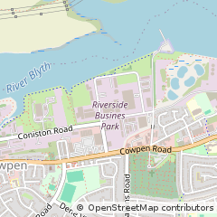Map of Blyth, Northumberland