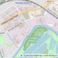 Map of Nottingham, Nottinghamshire