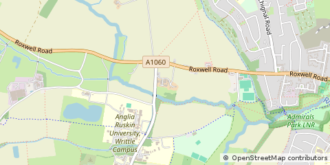 Map of Chelmsford, Essex