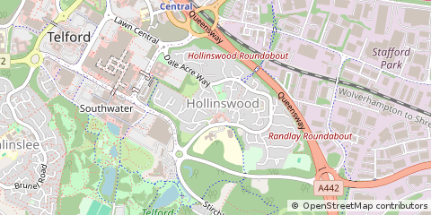 Map of Telford, Shropshire