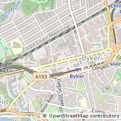 Map of Newcastle Upon Tyne