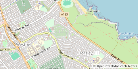 Map of South Shields, Tyne and Wear