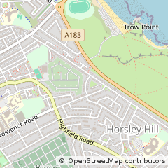 Map of South Shields, Tyne and Wear