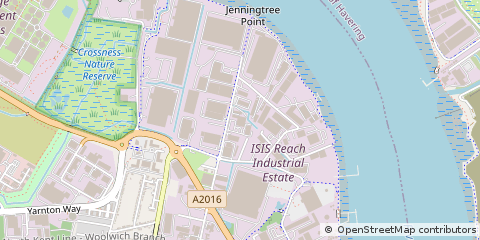 Map of Belvedere, Kent