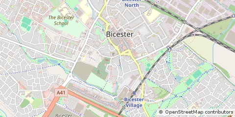 Map of Bicester, Oxford