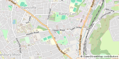 Map of Batley, West Yorkshire