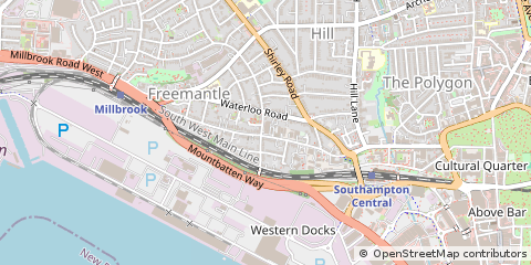 Map of Southampton