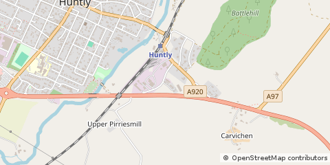 Map of Huntly