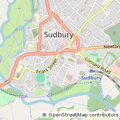 Map of Sudbury, Suffolk