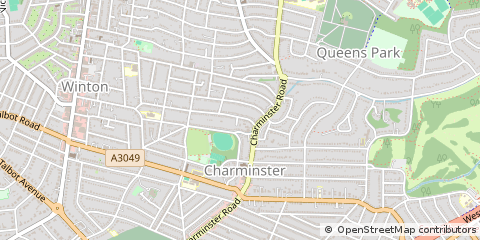 Map of Bournemouth, Dorset