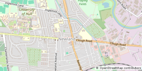 Map of Hull, East Yorkshire
