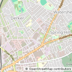 Map of Oldham, Lancashire