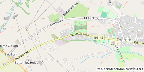 Map of Bradford, West Yorkshire