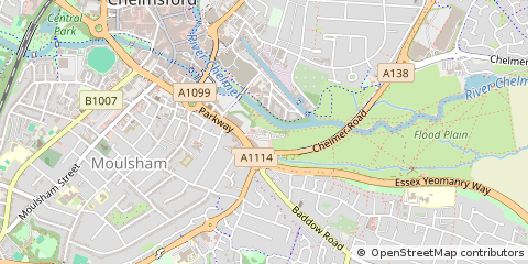 Map of Chelmsford