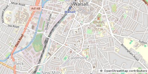 Map of Walsall
