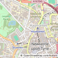 Map of Newcastle Upon Tyne