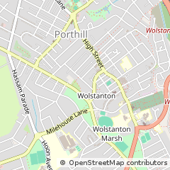 Map of Newcastle, Staffordshire