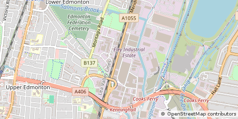 Map of Edmonton, London