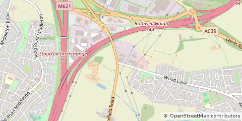 Map of Leeds, West Yorkshire