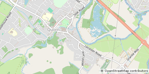 Map of Loughborough, Leicestershire